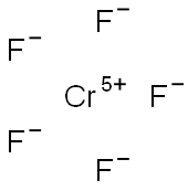 Chromium(V) fluoride Struktur