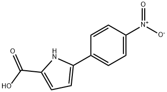 5-(4-nitrophenyl)-1H-pyrrole-2-carboxylic acid Struktur