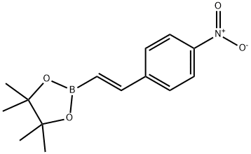 4-nitro-trans-beta-styrylboronic acid pinacol ester Struktur