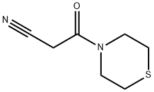 3-oxo-3-(thiomorpholin-4-yl)propanenitrile Struktur