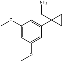 1-(3,5-Dimethoxyphenyl)cyclopropanemethanamine Struktur