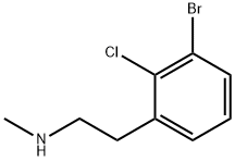 [2-(3-bromo-2-chlorophenyl)ethyl](methyl)amine Struktur