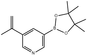 5-(PROP-1-EN-2-YL)PYRIDINE-3-BORONIC ACID PINACOL ESTER Struktur