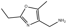 (2-ethyl-5-methyl-1,3-oxazol-4-yl)methanamine Struktur