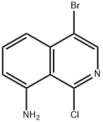 4-bromo-1-chloroisoquinolin-8-amine Struktur