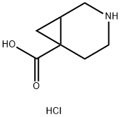 3-azabicyclo[4.1.0]heptane-6-carboxylic acid hydrochloride Struktur