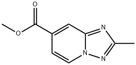 methyl 2-methyl-[1,2,4]triazolo[1,5-a]pyridine-7-carboxylate Struktur