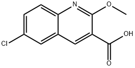 6-CHLORO-2-METHOXYQUINOLINE-3-CARBOXYLIC ACID Struktur