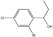 1-(2-bromo-4-chlorophenyl)propan-1-ol Struktur