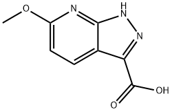 6-methoxy-1H-pyrazolo[3,4-b]pyridine-3-carboxylic acid Struktur