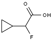 2-cyclopropyl-2-fluoroacetic acid Struktur