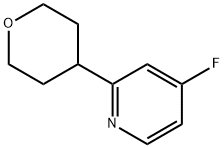 4-Fluoro-2-(oxan-4-yl)pyridine Struktur