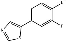 2-Fluoro-4-(thiazol-5-yl)bromobenzene Struktur