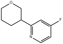 4-Fluoro-2-(oxan-3-yl)pyridine Struktur