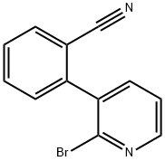 2-(2-BROMOPYRIDIN-3-YL)BENZONITRILE Struktur