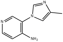 4-AMINO-3-(4-METHYLIMIDAZOL-1-YL)PYRIDINE Struktur