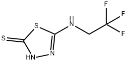 5-[(2,2,2-trifluoroethyl)amino]-1,3,4-thiadiazole-2-thiol Struktur