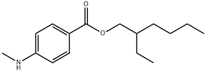 2-Ethylhexyl 4-(methylamino)benzoate Struktur