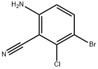 6-amino-3-bromo-2-chlorobenzonitrile Struktur