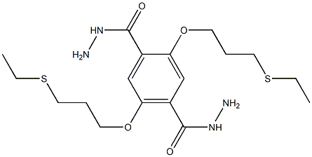 2,5-bis(3-(ethylthio)propoxy)terephthalohydrazide Struktur