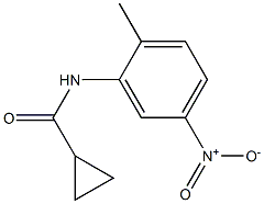 N-(2-methyl-5-nitrophenyl)cyclopropanecarboxamide Struktur