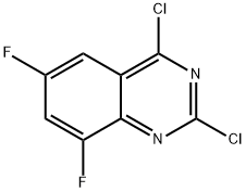 2,4-dichloro-6,8-difluoroquinazoline Struktur