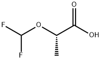 (2S)-2-(difluoromethoxy)propanoic acid Struktur