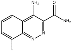 3-Cinnolinecarboxamide, 4-amino-8-fluoro-