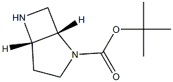 tert-butyl (1S,5S)-2,6-diazabicyclo[3.2.0]heptane-2-carboxylate Struktur