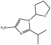 1-(Oxolan-2-yl)-2-(1-methylethyl)-1H-imidazol-4-amine Struktur