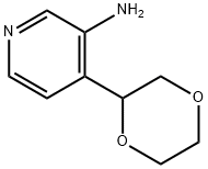 3-Amino-4-(1,4-dioxan-2-yl)pyridine Struktur