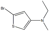 2-Bromo-4-(methylethylamino)thiophene Struktur