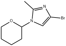 4-Bromo-1-(oxan-2-yl)-2-methylimidazole Struktur