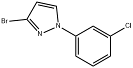 3-bromo-1-(3-chlorophenyl)-1H-pyrazole Struktur