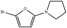 2-Bromo-5-(pyrrolidino)furan Struktur