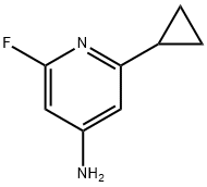 4-Amino-2-fluoro-6-cyclopropylpyridine Struktur