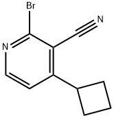 2-Bromo-3-cyano-4-cyclobutylpyridine Struktur