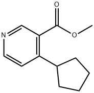 Methyl 4-cyclopentylpyridine-3-carboxylate Struktur