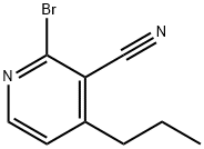 2-Bromo-3-cyano-4-(n-propyl)pyridine Struktur