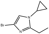 4-Bromo-1-cyclopropyl-2-ethylimidazole Struktur