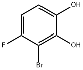 3-bromo-4-fluorobenzene-1,2-diol Struktur