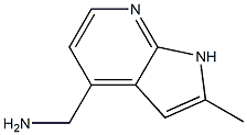 {2-methyl-1H-pyrrolo[2,3-b]pyridin-4-yl}methanamine Struktur