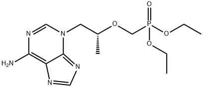 (R)-diethyl (((1-(6-amino-3H-purin-3-yl)propan-2-yl)oxy)methyl)phosphonate Struktur