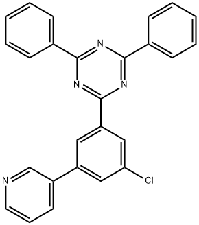 1,3,5-Triazine, 2-[3-chloro-5-(3-pyridinyl)phenyl]-4,6-diphenyl- Struktur