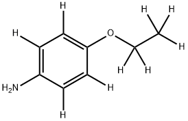 4-Amino-(ethoxybenzene-d9) Struktur