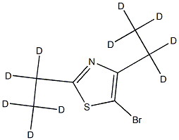 5-Bromo-2,4-(diethyl-d10)-thiazole Struktur