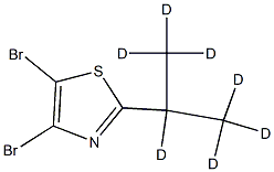 4,5-Dibromo-2-(iso-propyl-d7)-thiazole Struktur