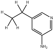 3-Amino-5-(ethyl-d5)-pyridine Struktur