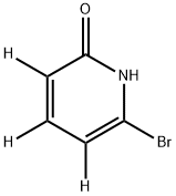 2-Bromo-6-(hydroxy)pyridine-3,4,5-d3 Struktur