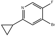 4-Bromo-2-cyclopropyl-5-fluoropyridine Struktur